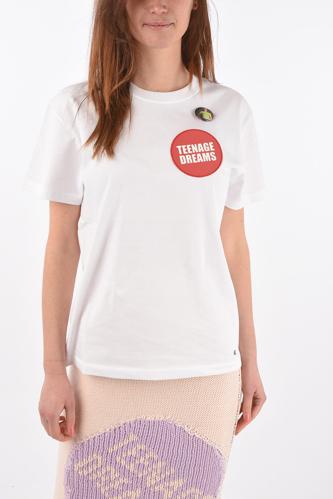 botón literalmente Moviente Raf Simons crew-neck TEENAGE DREAMS t-shirt women - Glamood Outlet