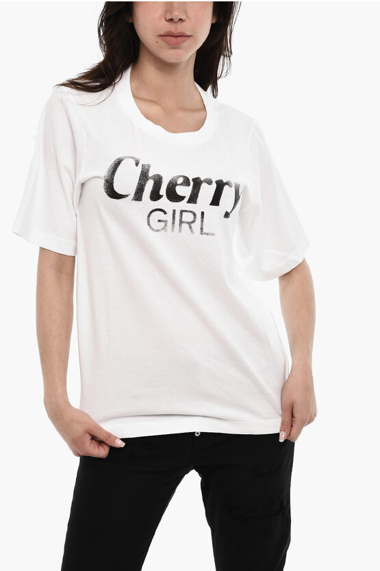 Dsquared2 Crewneck Cherry Printed T-shirt