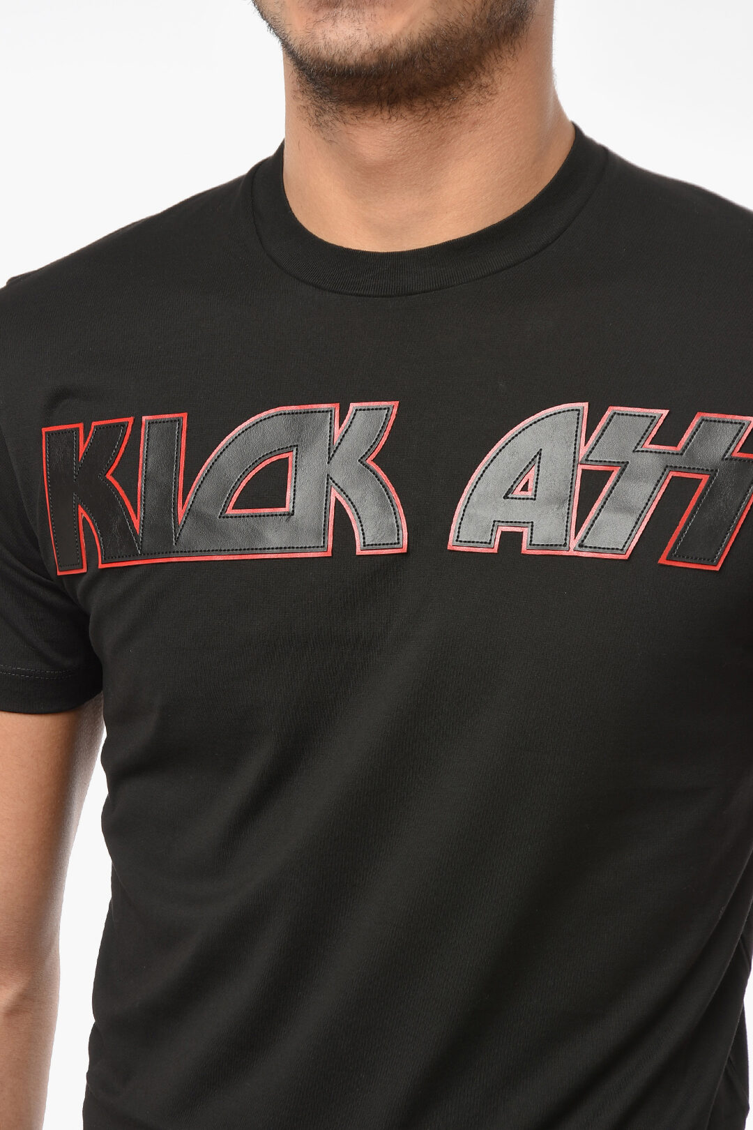 Dsquared2 Crewneck KICK ASS COOL FIT T-shirt men - Glamood Dsquared2 Crewneck KICK ASS COOL FIT T-shirt men - Glamood