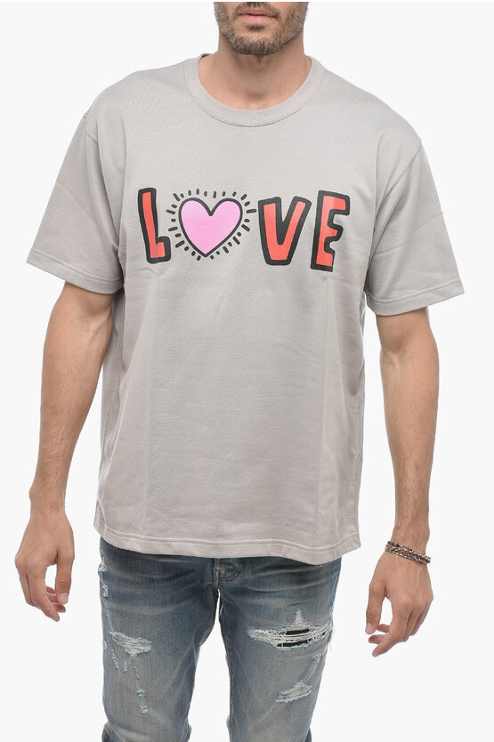 Junya Watanabe By Comme De Garcons Crewneck Love Printed T-shirt