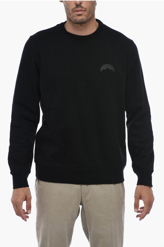 Shop Sprayground Crewneck Sweatshirt With Logo Patch