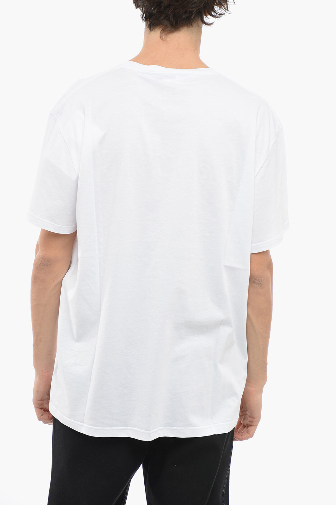 Alexander McQueen Crewneck T-shirt with Embroidered Logo men