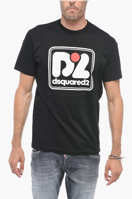 Shop Dsquared2 Crewneck T-shirt With Logo Print