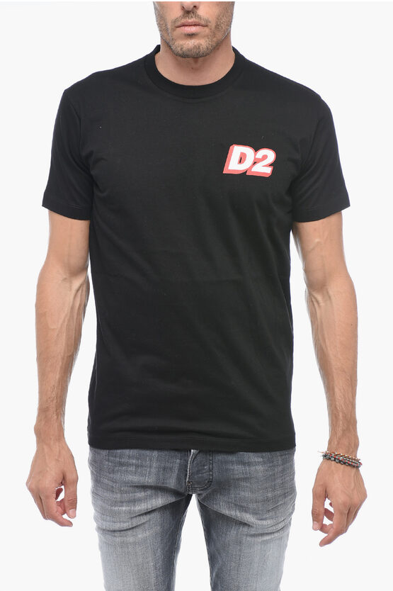 Shop Dsquared2 Crewneck T-shirt With Logo Print