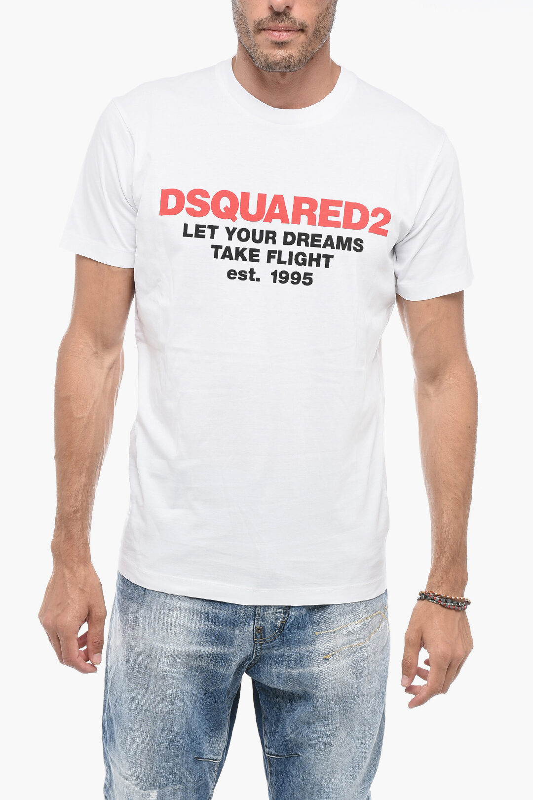 【送料&関税込】Dsquared2 Logo Printed Crewneck T-shirt DSQUARED2 logo-print Cotton T-shirt | Black | FARFETCH