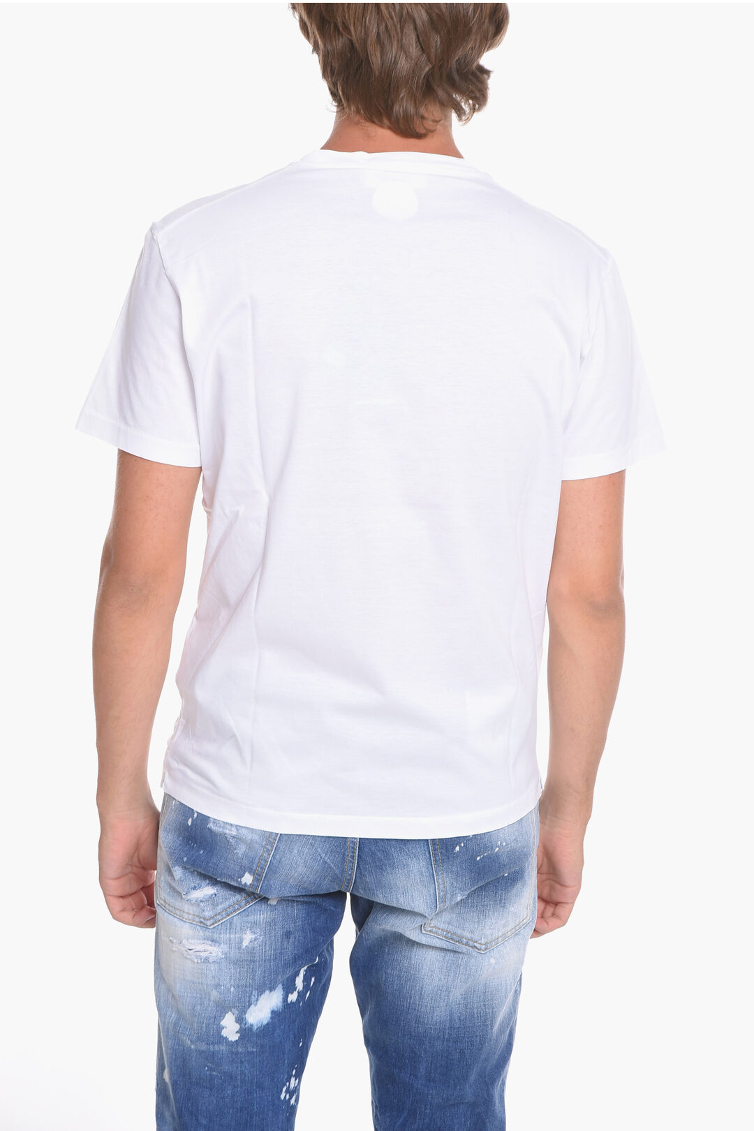 Dsquared2 Crewneck T-shirt with Pizza Print men - Glamood Outlet