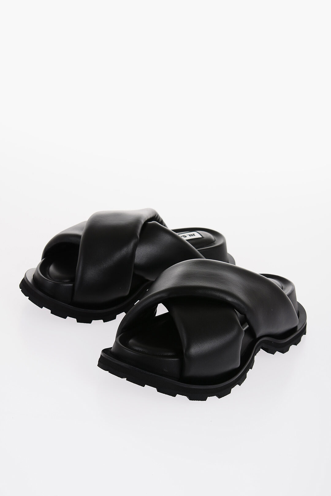 Shop Jil Sander 65MM Leather Sandals | Saks Fifth Avenue
