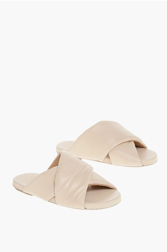 Marsèll Criss-cross Leather Slides