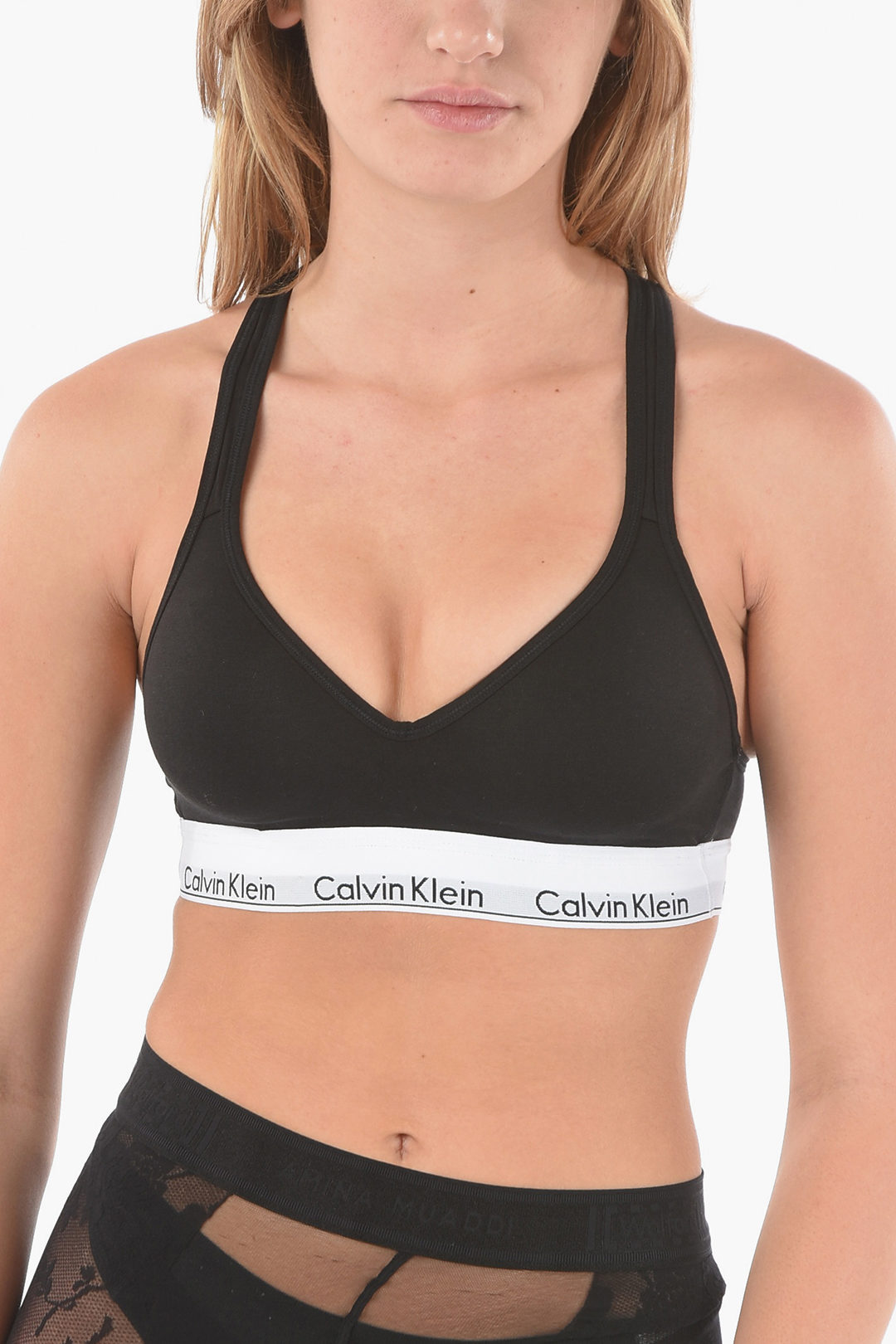 Calvin Klein Criss Cross Strap BRALETTE Padded Bra women - Glamood Outlet