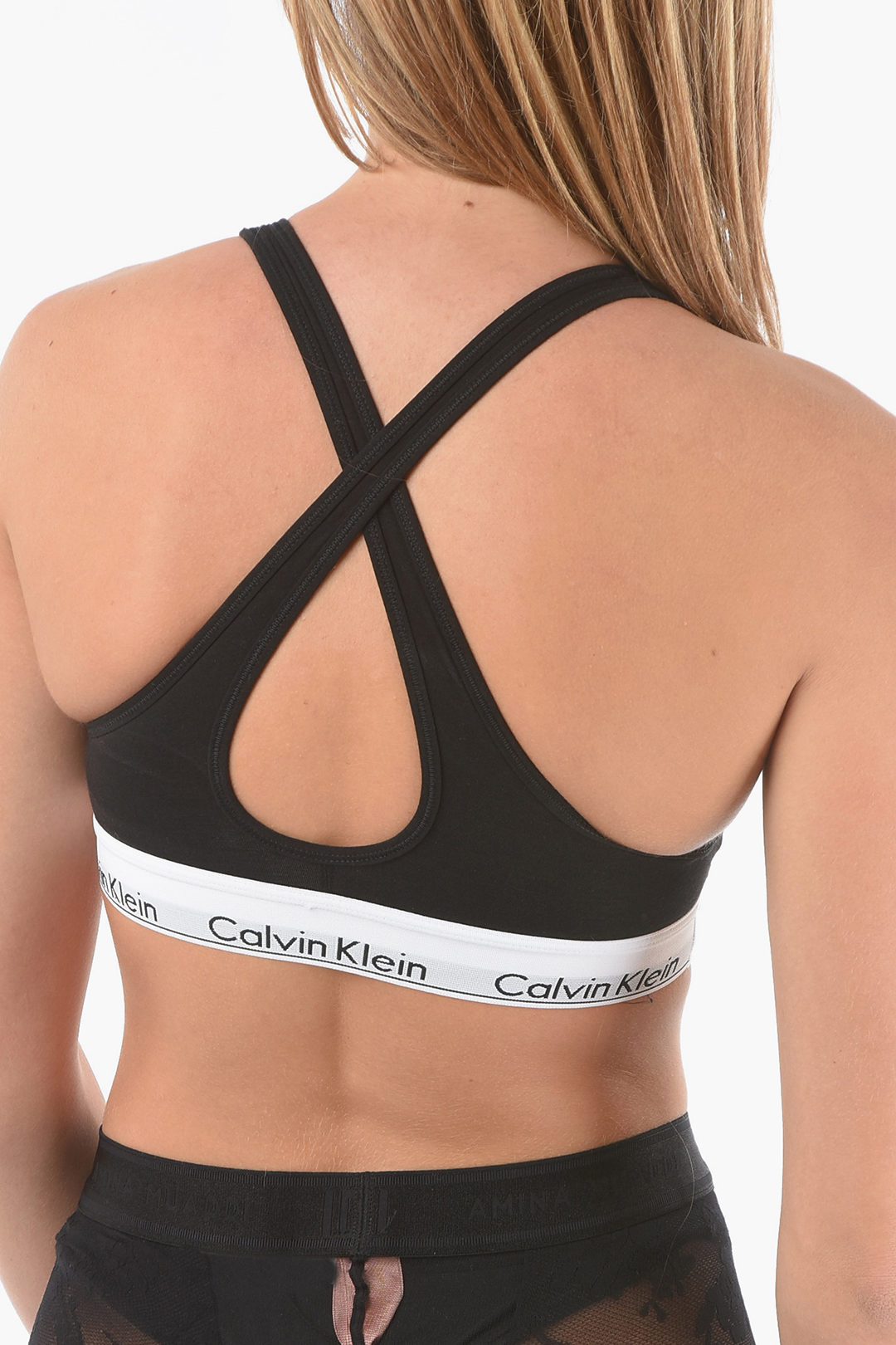 Calvin Klein Criss Cross Strap Bralette Padded Bra Women Glamood Outlet