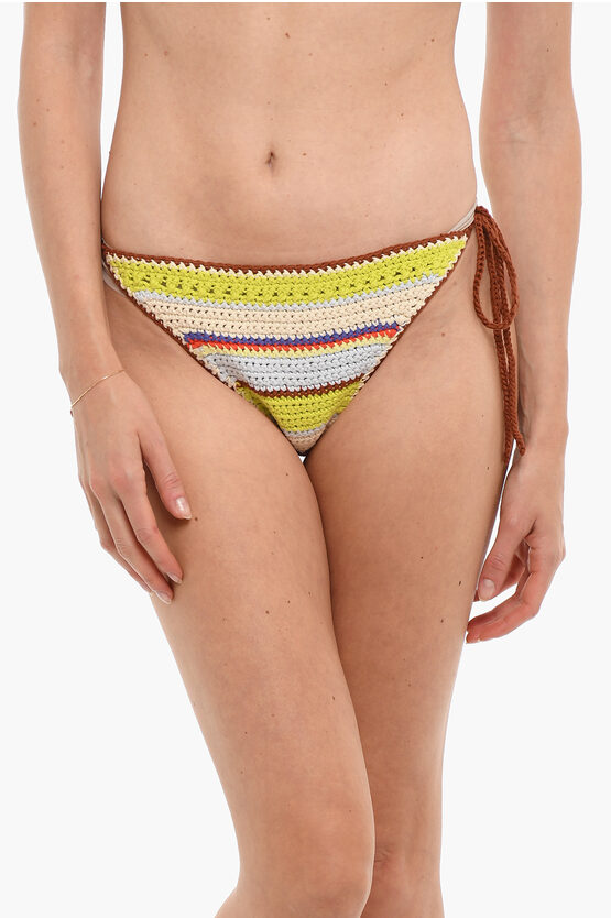 Shop Ganni Crochet Bikini Bottom