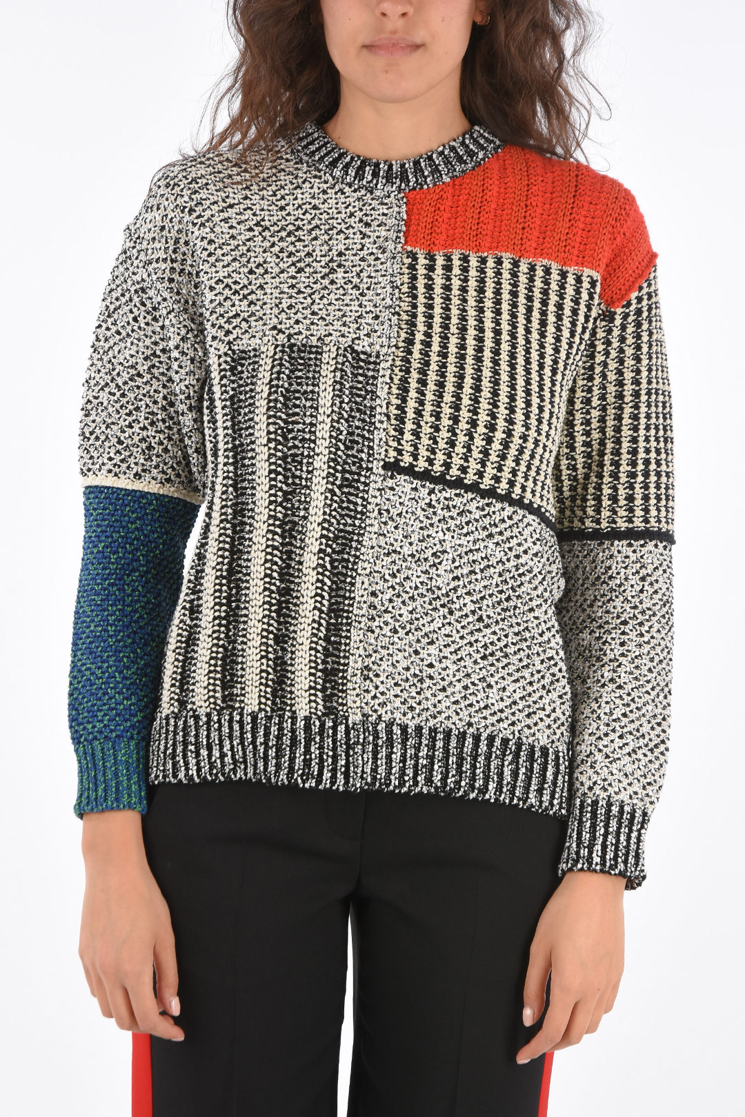Stella McCartney Crochet Crew-Neck Sweater women Glamood Outlet