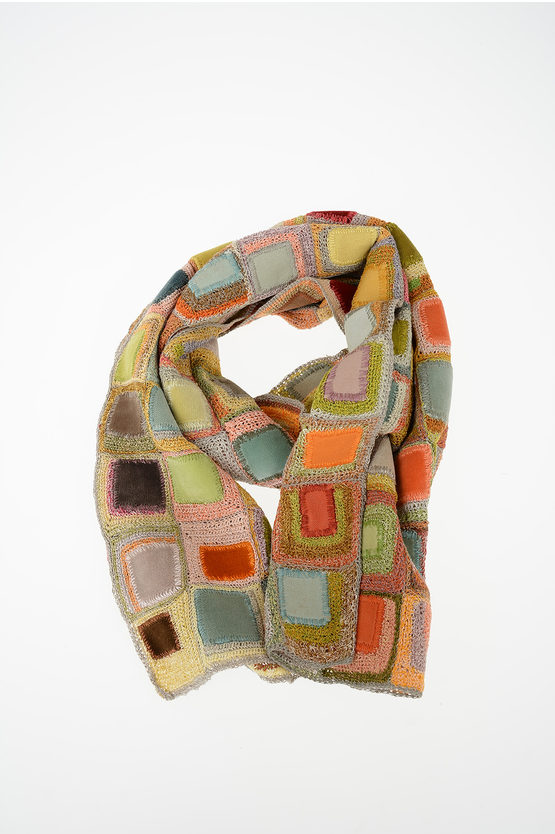 Sophie Digard crochet flax Scarf women - Glamood Outlet