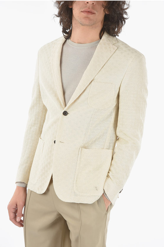 Corneliani Crochet Motif Sportswear 2-buttons Blazer With Patch Pockets