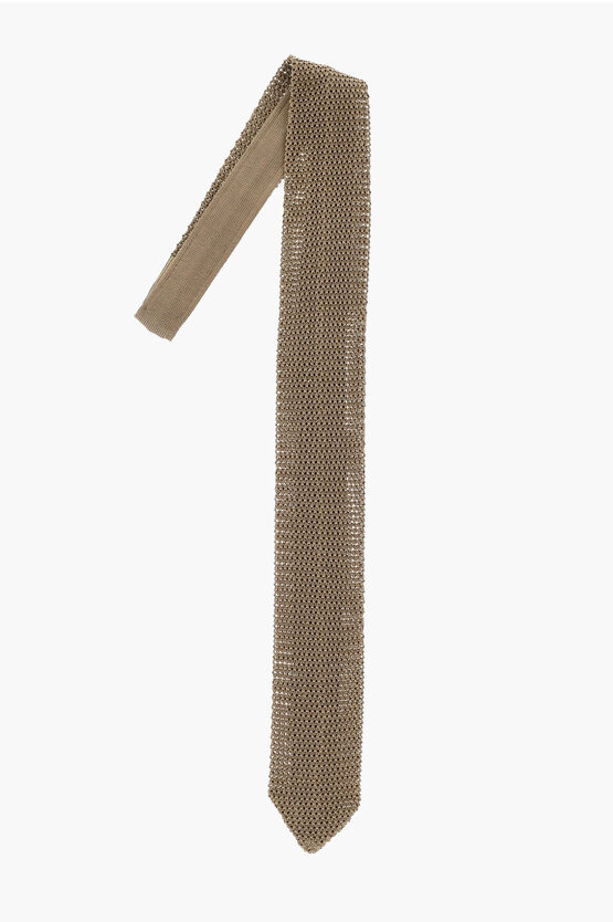 Corneliani Crochet Silk Tie