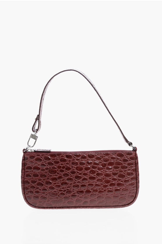 By Far Crocodile- Effect Leather Rachel Shoulder Bag