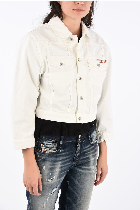 womens white levi jean jacket