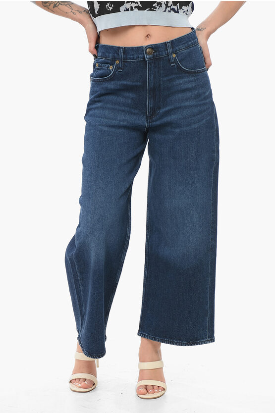 Rag & Bone Cropped Fit Andy Wide Leg Denims 28cm