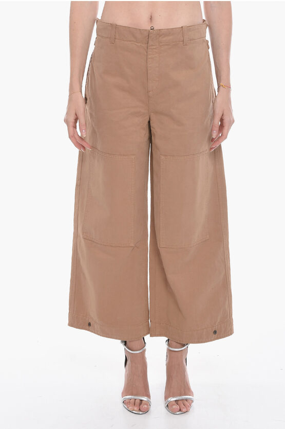 Etro Cropped Fit Santa Barbara Chinos Pants With Martingale In Brown