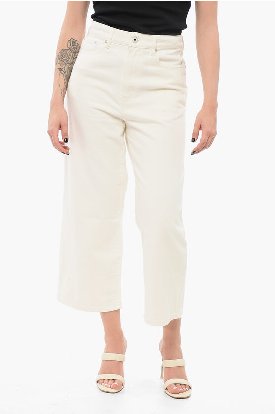 KENZO CROPPED FIT SUMIRE DENIMS WITH BELT LOOPS 25CM