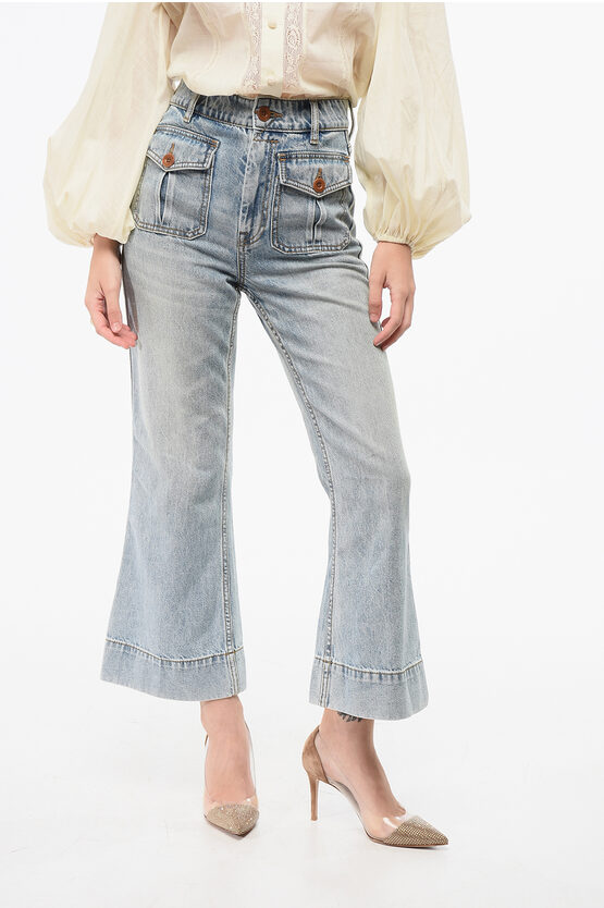 Zimmermann Cropped Flared Jeans
