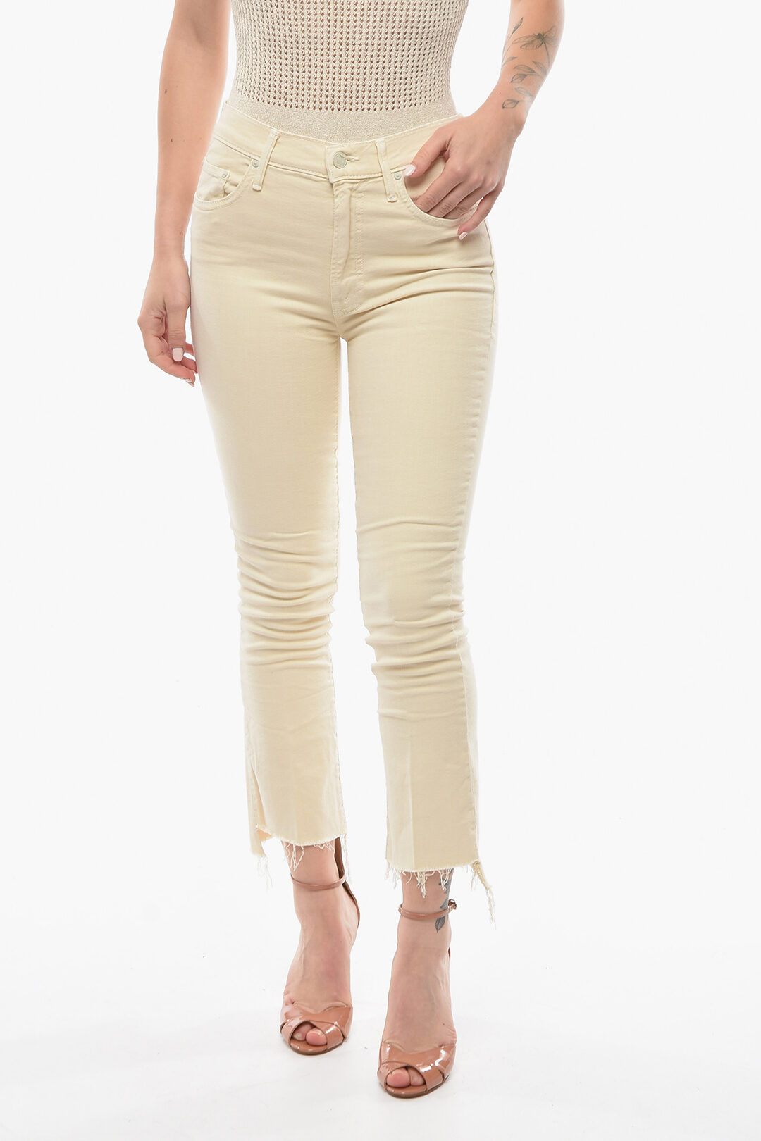 Glamood Frayed Hem Ankle Grazer Jeans Robin Jeans Owner Zipper