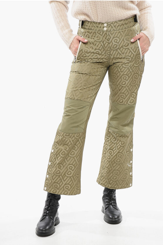Yves Salomon Cropped Ski Pants With Logoed Pattern