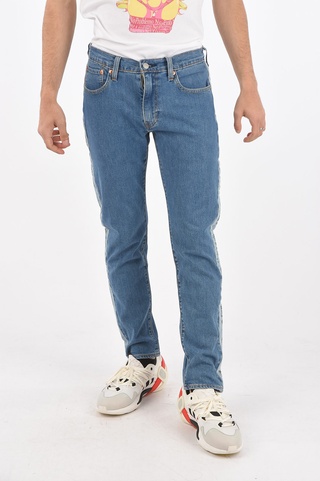 Levi's Cropped Tapered Jeans HI-BALL ROLL Medium Wash men - Glamood Outlet