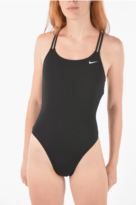Nike Crossed On The Back One Piece Swimsuit In Black