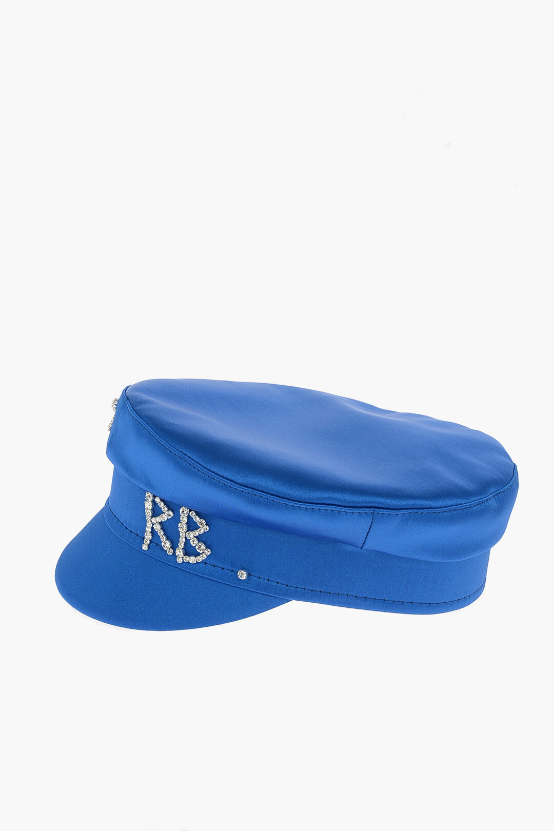 ハット RUSLAN BAGINSKIY Tyrian purple satin baker boy hat Crystal-embellished Satin Baker Boy Cap • Ruslan Baginskiy