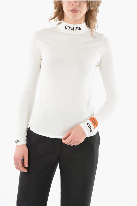 Heron Preston CTNMB Mock Neck Stretch Fabric Sweater women