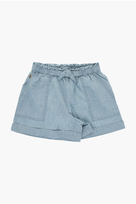 Shop Polo Ralph Lauren Cuffed Hem Cotton Shorts