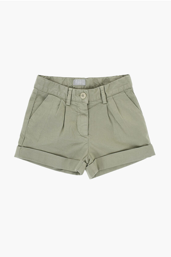 Il Gufo Cuffed Hem Double Pleated Shorts