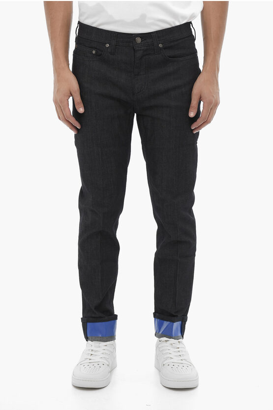 Neil Barrett Cuffed Hem Skinny Fit Jeans