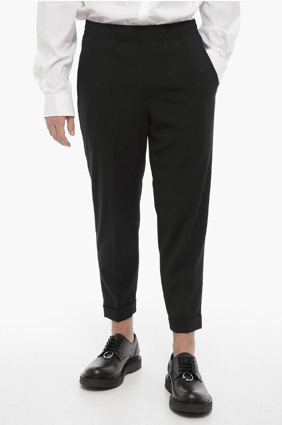 Neil Barrett Regular Rise Slim Fit Cropped Pants