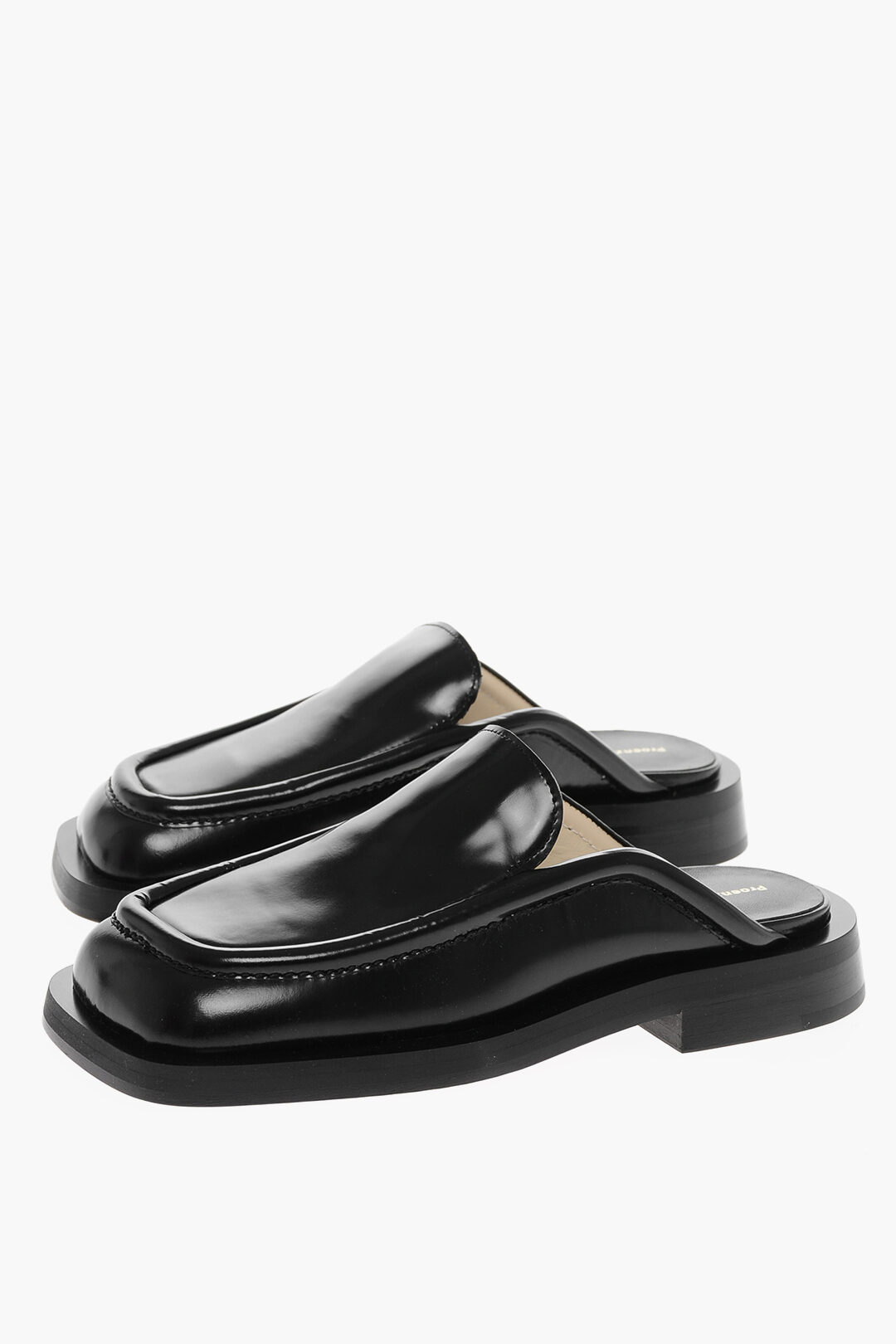 Cuir Sole Brushed Leather Mules