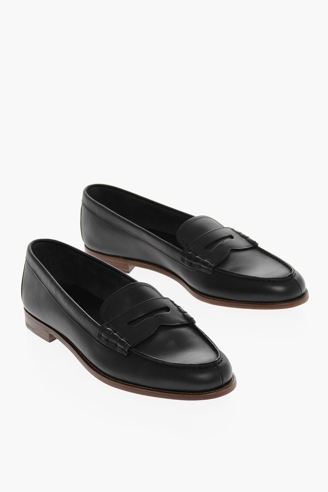 Leather sole penny on sale loafers