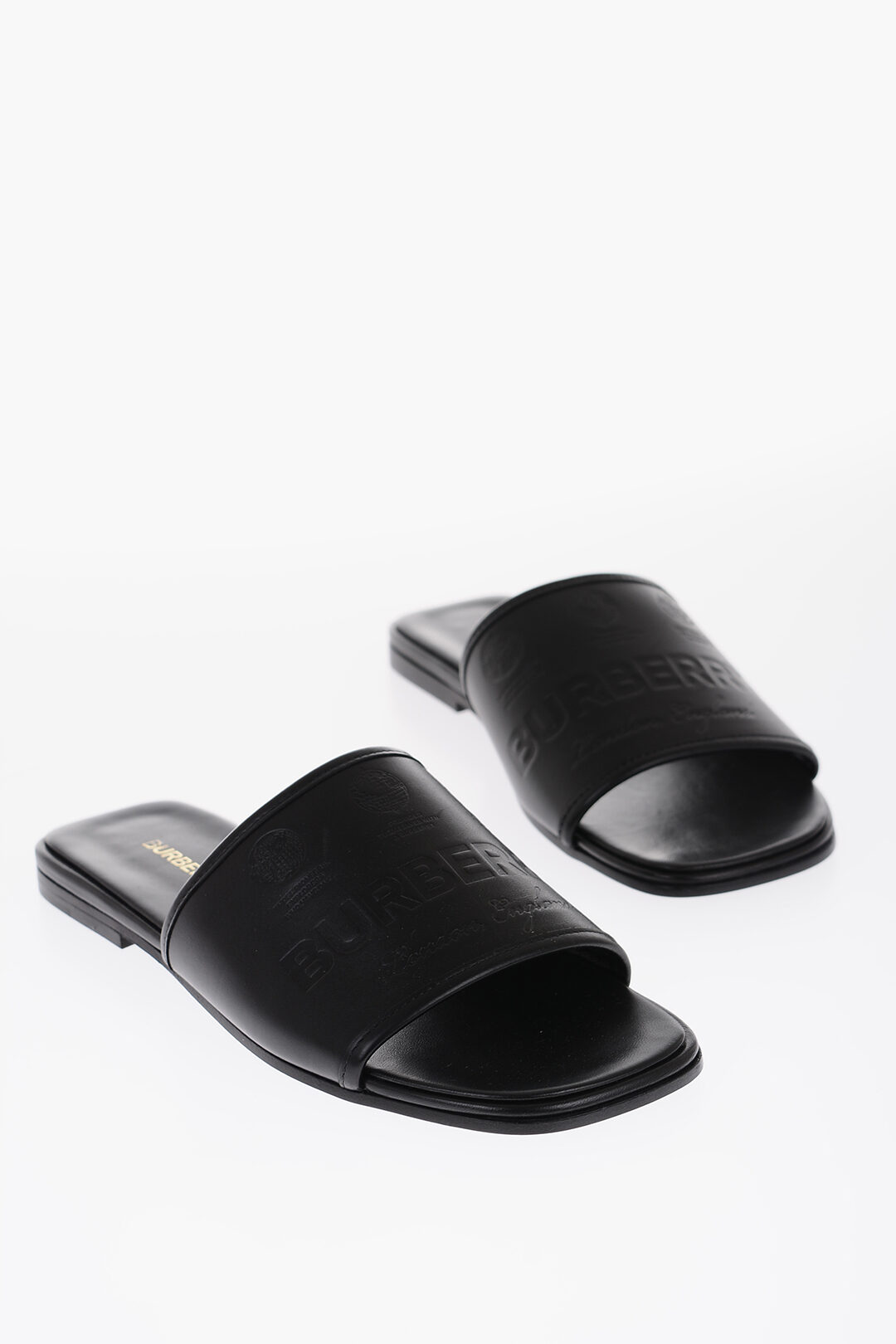 Leather sliders discount