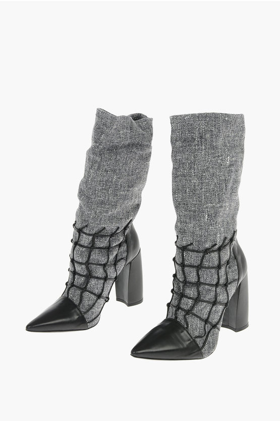 Shop Ixos Cut Out Details Leather Joyce/pirandello Sock Boots 11cm