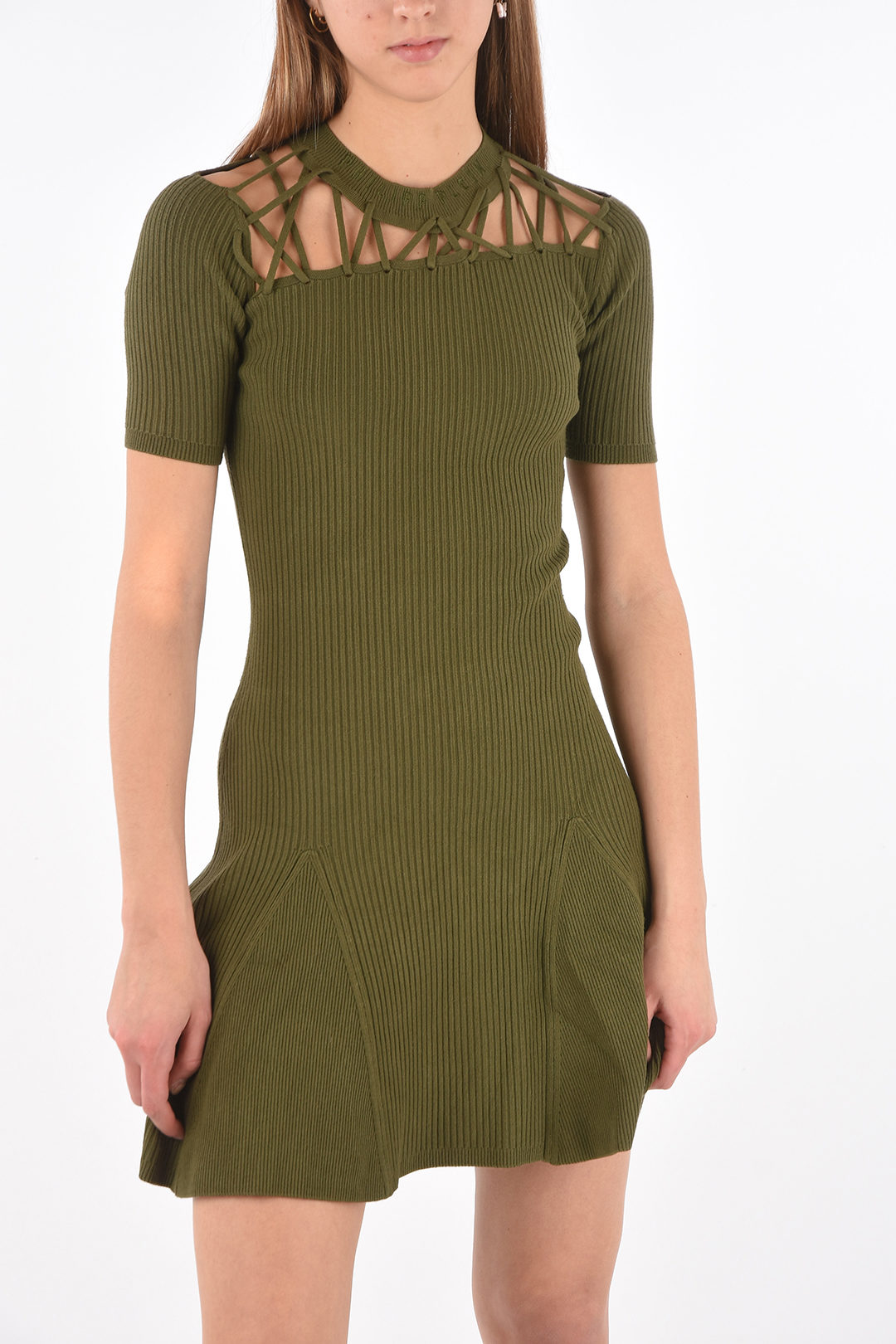 Philipp Plein Cutout Insert TWINE Knitted Dress women Glamood Outlet