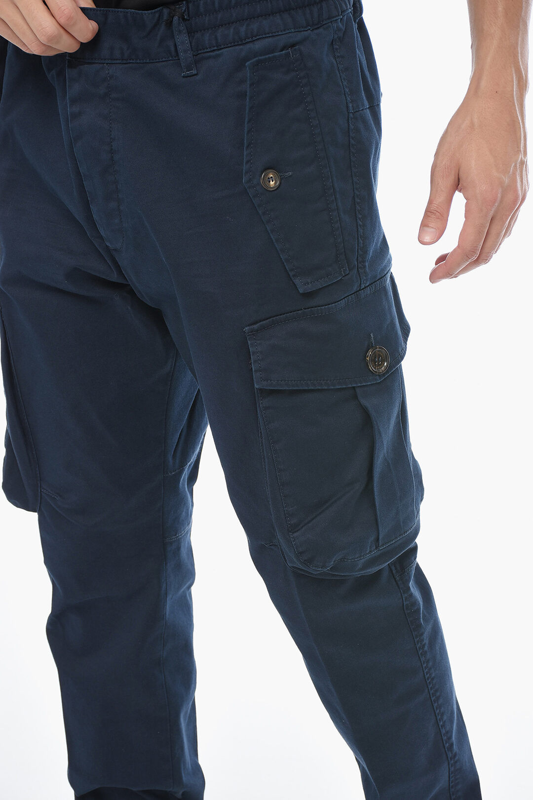 Dsquared2 CYPRUS Cargo Pants with Stretchy Waistband men Dsquared2 CYPRUS Cargo Pants with Stretchy Waistband men