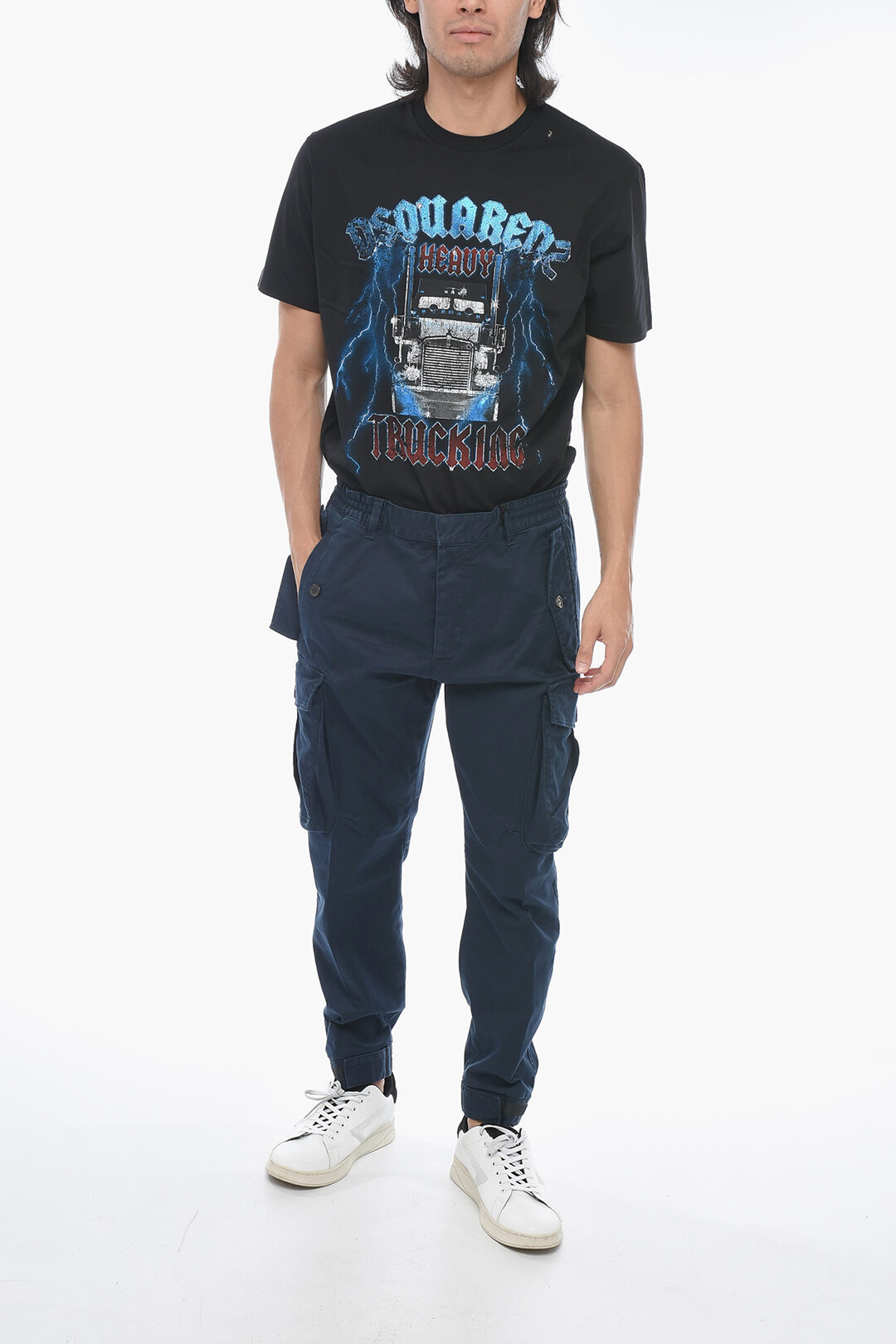 Dsquared2 CYPRUS Cargo Pants with Stretchy Waistband men - Glamood