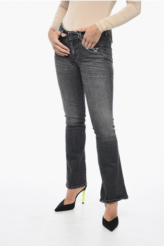DIESEL D-EBBEY BOOTCUT DENIMS WITH LOW WAIST L.32