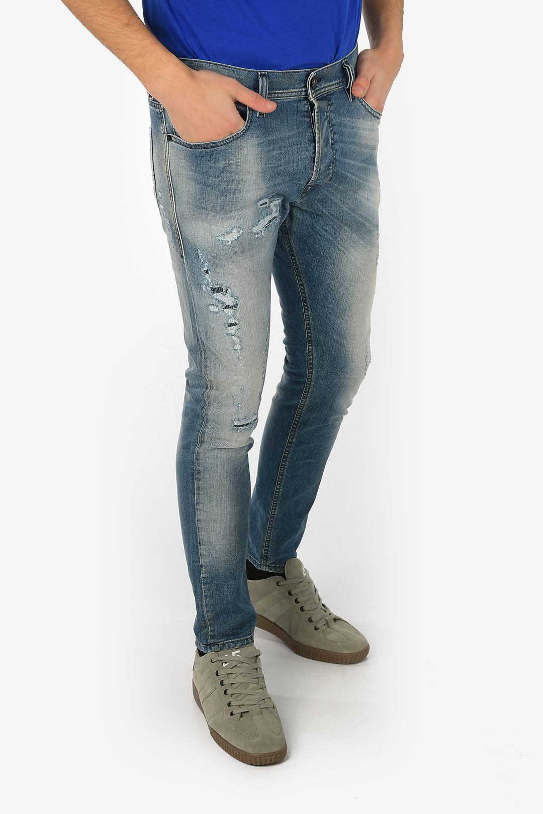 D.N.A. 16cm Stone Washed TEPPHAR Slim Fit Jeans L30
