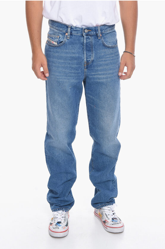 Diesel D-viker Straight-leg Denims 20cm In Blue