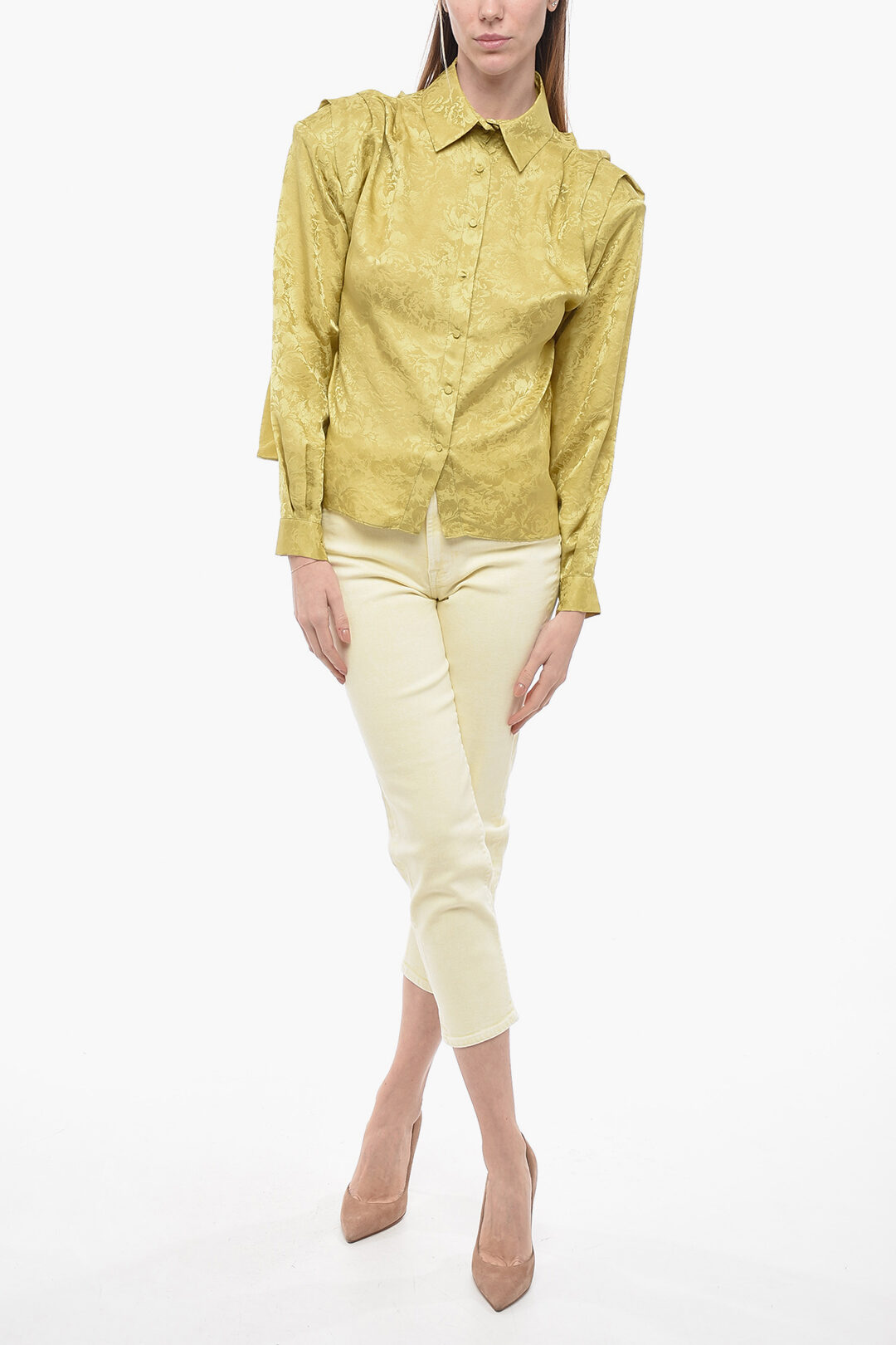 美品✨　アパルトモン　Washable Silk Shirt　シルク混　24SS Illuminate Relaxed Shirt Blue Agate Online | Zimmermann