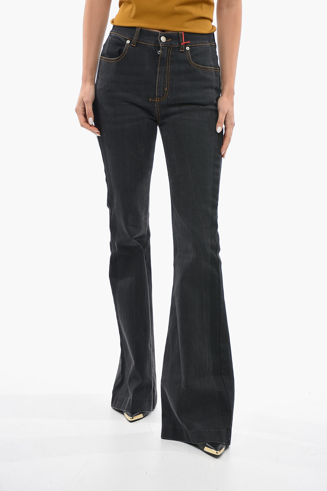 Dark Wash Boot Cut Jeans Womens WESTFIELD EAGLE RHINESTONE DARK