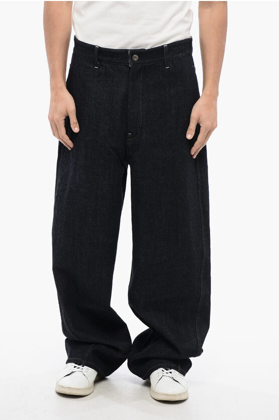 Jil Sander Black Oversize Cotton Trousers