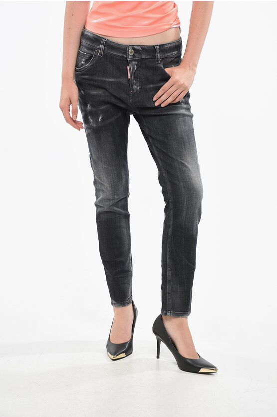Dsquared2 Dark Washed Cool Girl Jeans 14cm Grösse 38 In Black