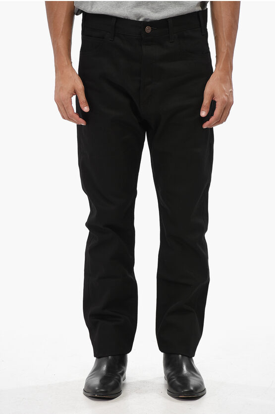 Celine Dark Washed Regular Fit Jeans 18.5cm In Black